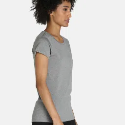 Puma Grey Logo Print T-Shirt image 4