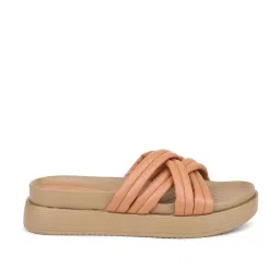 Inc.5 Women's Tan Cross Strap Sandals image 2