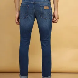 Wrangler Dark Blue Slim Fit Low Rise Jeans image 2