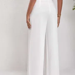 Kotty White Plain Trousers image 2