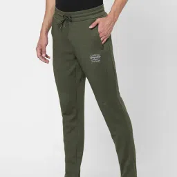 Jack & Jones Green Regular Fit Printed Trackpants image 3