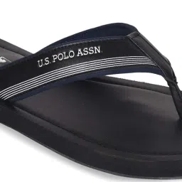 U.S. Polo Assn. Men's OVI 2.0 Black Thong Sandal image 4