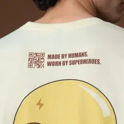 The Souled Store Off White Relaxed Fit Graphic T-Shirt image 4