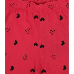 Proteens Kids Fuchsia Cotton Printed Capris image 3