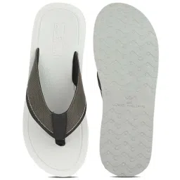 Louis Philippe Men's Olive Thong Sandals image 3