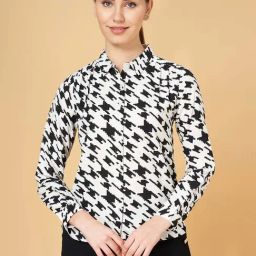 Annabelle by Pantaloons White & Black Printed Shirt-picture-45