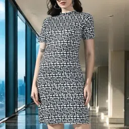 IUGA Print Bodycon Dress-picture-33