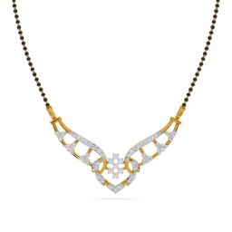 Kisna Diamond & Gold Jewellery 18k Gold & Diamond Karen Mangalsutra for Women-picture-42