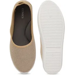 Iconics Women's Beige Flat Ballets image 3