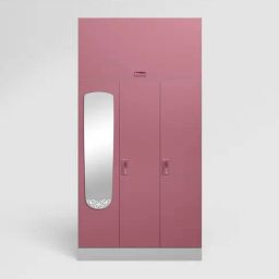 Godrej Interio Slimline Dusty Rose Alloy Steel 3 Door Almirah (1 Year Warranty)-picture-14
