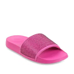 FitFlop Women's Pink Slides image 2