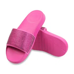 FitFlop Women's Pink Slides image 5