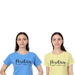 100luck Girls Casual Cotton Blend Top (Multicolor, Pack of 2)-picture-11