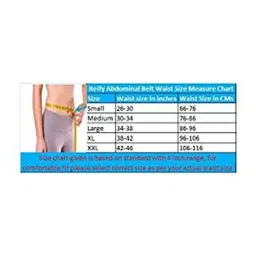 Reify 203.2 mm (8 Inch) After Delivery Tummy Reduction Abdominal Belt in Blue Color for Women, Size XXL image 5
