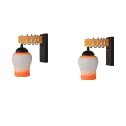 SOMIL Orange Glass Cylinder Printed Wall Lamps-picture-46
