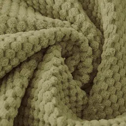 HOUSE OF QUIRK Green & White Solid Velvet 2 Seater Sofa Mat image 5