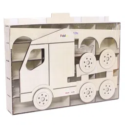 Fiddlys Wooden Premium Car Parking Station Maximize Space and Organize Your Garage-for Girls & Boys (White)-image-66