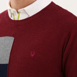 Allen Solly Men Colourblocked Pullover image 2