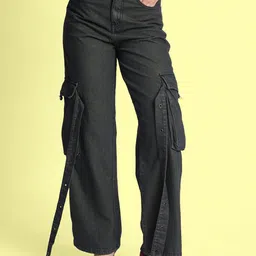 Bene Kleed Women Relaxed Fit Low Distress Jeans-image-71