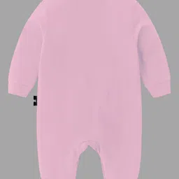 The Peppy Tend Unisex Full Sleeves Stunning Like My Mamu Text Printed Romper - Pink image 3