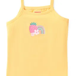 Babyhug 100% Cotton Knit Singlet Sleeves Slips with Floral Print Pack of 3 - Multicolour image 2