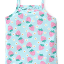 Babyhug 100% Cotton Knit Singlet Sleeves Slips with Floral Print Pack of 3 - Multicolour image 4