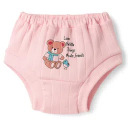 CUCUMBER Cotton Knit Panties with Animal Print Pack of 2 - Baby Pink & Light Blue image 4