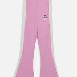 Puma Girls Mauved Out Cotton Solid Pants-image-2