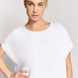 Forever 21 White Boxy Fit Top-image-85