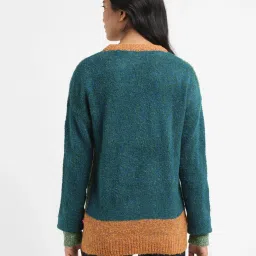 Levi's Green Self Design Sweater image 2