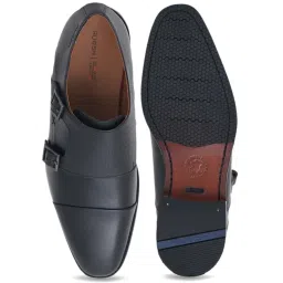 Ruosh Men's Colombo Black Monk Shoes image 3