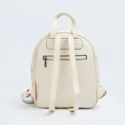 Ginger by Lifestyle White PU Backpack image 2