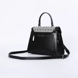 Elle Black Printed Handbag image 2