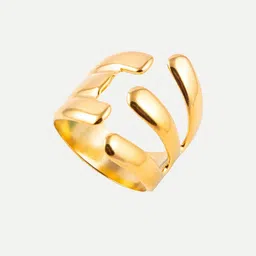 Niscka 24K Gold Plated Finger Ring image 2