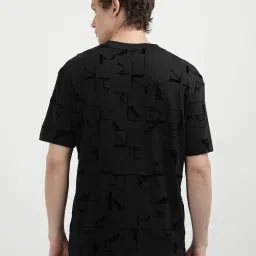 Calvin Klein Black Cotton Regular Fit Printed T-Shirt image 2