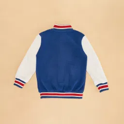 Pantaloons Junior Navy Solid Full Sleeves Jacket image 2