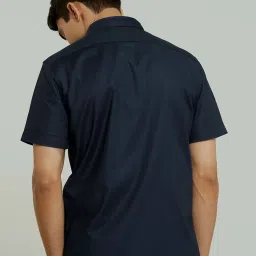 ANDAMEN Navy Regular Fit Shirt image 2