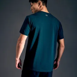 Pepe Jeans Teal Blue Slim Fit Printed Sports T-Shirt image 2
