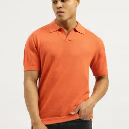 United Colors of Benetton Orange Regular Fit Polo T-Shirt-image-34