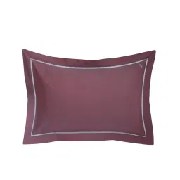 Maspar Solid Red 300 Cotton Standard Pillow Case Set image 2