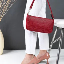 DressBerry Textured Structured Shoulder Bag image 3