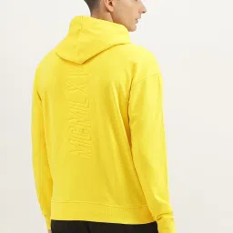 United Colors of Benetton Yellow Boxy fit Solid Sweatshirts image 2