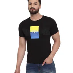 Global Republic Black Printed T-Shirt-image-93