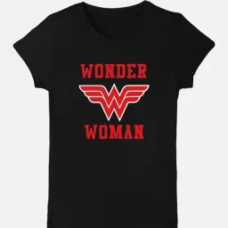 kidsville Wonder Woman Printed Tshirt For Kids Girls-picture-11