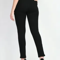 Exude Black Plain Trousers image 2