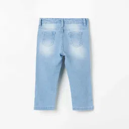 Juniors by Lifestyle Blue Embroidered Jeans image 2