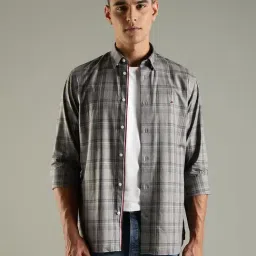 Tommy Hilfiger Multicolor Cotton Regular Fit Checks Shirt-picture-19