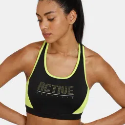 Zelocity by Zivame Black Printed Sports Bra-image-54