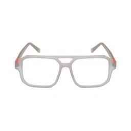 Ted Smith White Aviator Unisex Eyewear Frames image 2