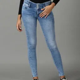 showoffff SHOWOFF Blue Skinny Fit Mid Rise Jeans-picture-36
